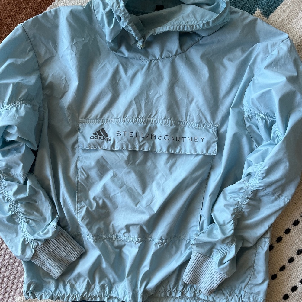 Adidas Stella McCartney Tech Wind Shirt/Jacket In Blue